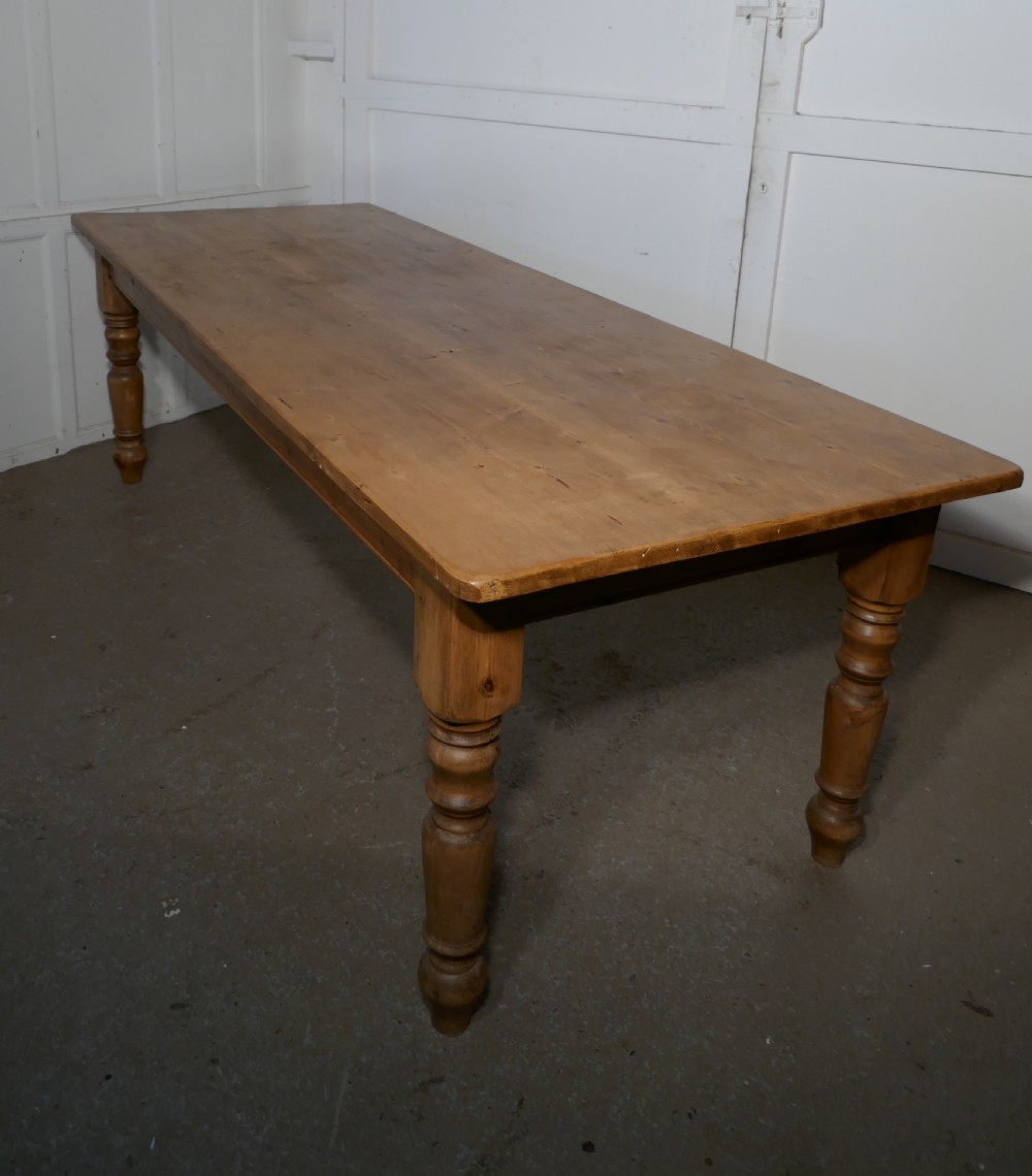 Large French Farmhouse Pine Table   View II