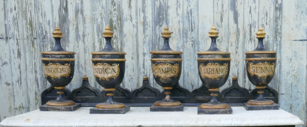 Set of 18th Century Sicilian Apothecary’s Jars 