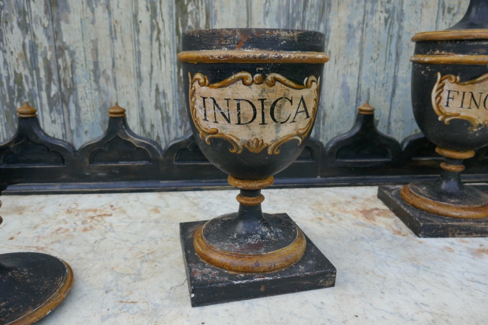 Set of 18th Century Sicilian Apothecary’s Jars  View III
