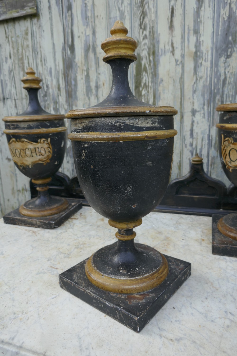 Set of 18th Century Sicilian Apothecary’s Jars  View VII