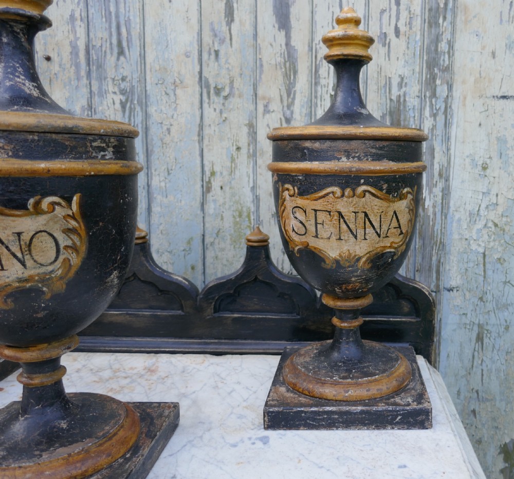 Set of 18th Century Sicilian Apothecary’s Jars  View X