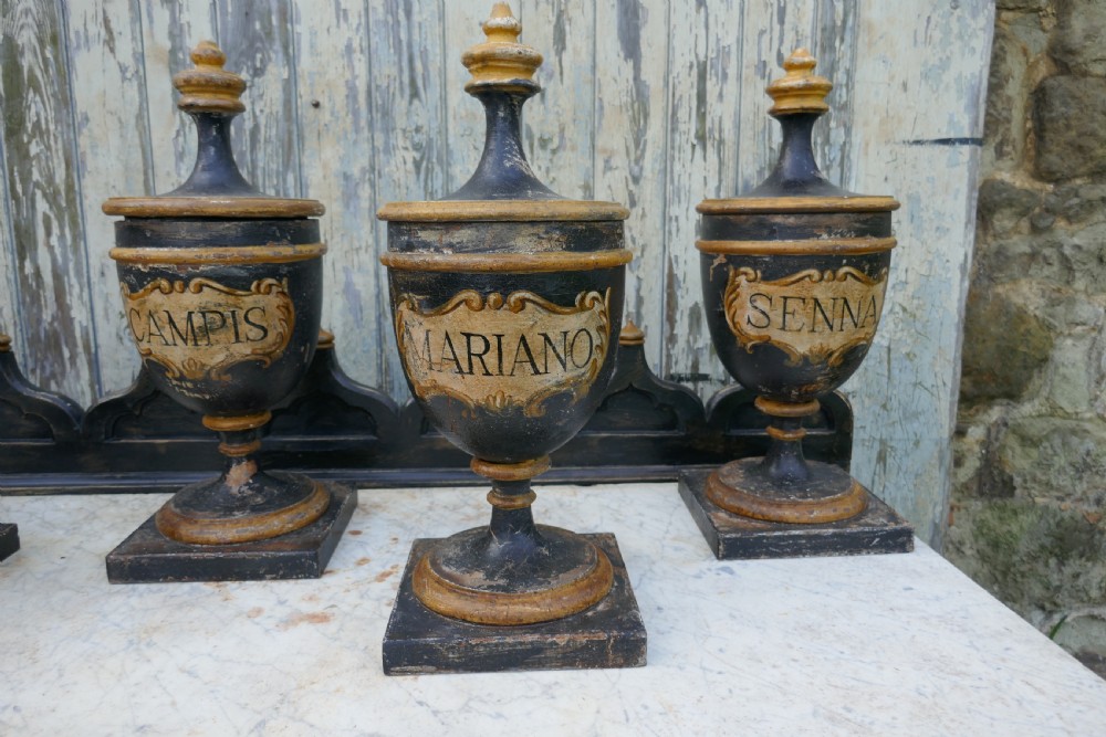 Set of 18th Century Sicilian Apothecary’s Jars  View XI
