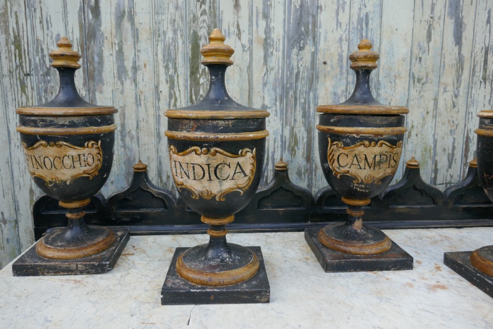 Set of 18th Century Sicilian Apothecary’s Jars  View XIII