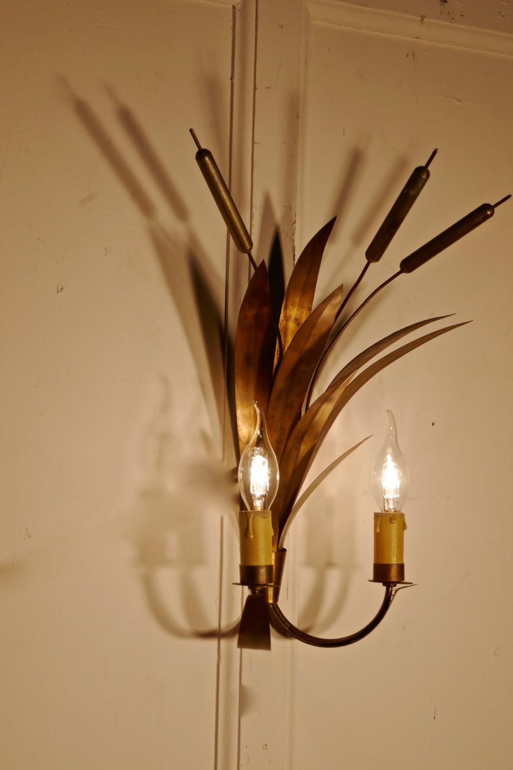 A French Art Deco Toleware Twin Wall Light View VII