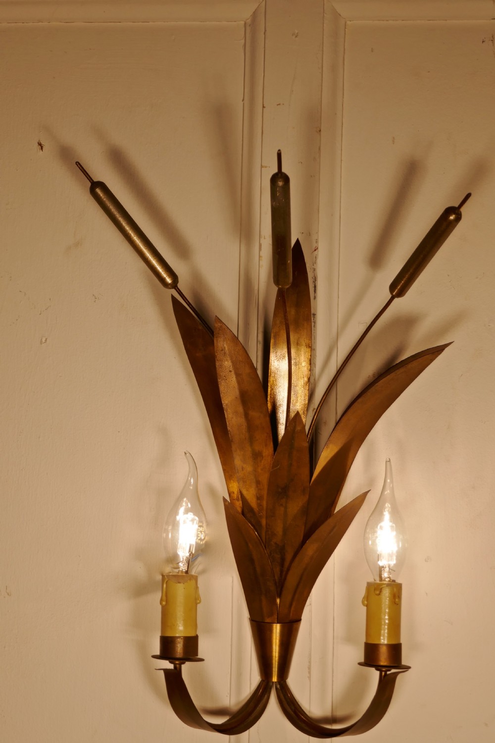 A French Art Deco Toleware Twin Wall Light View VIII