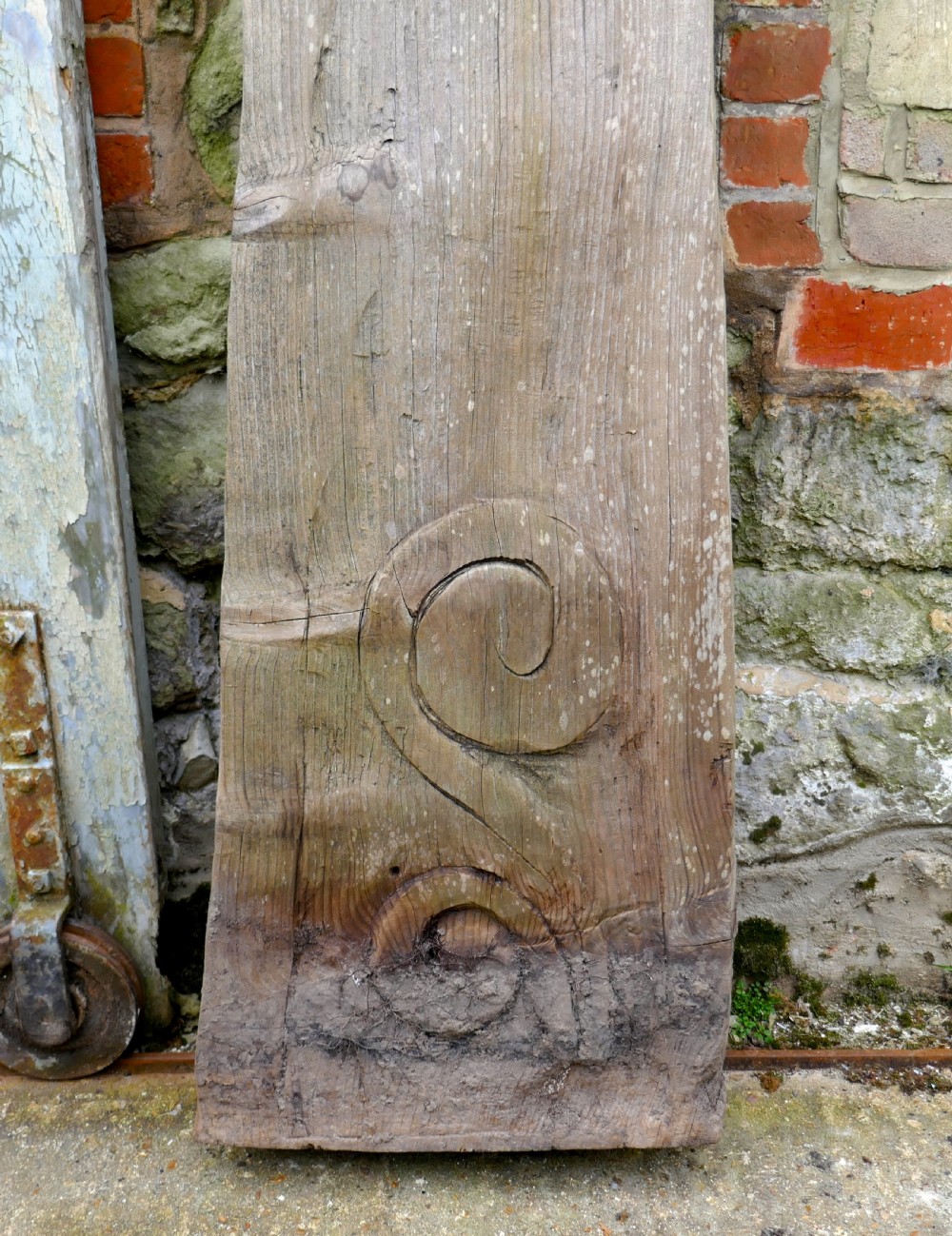 Large Primitive and Very Rustic Wooden Celtic Cross View V