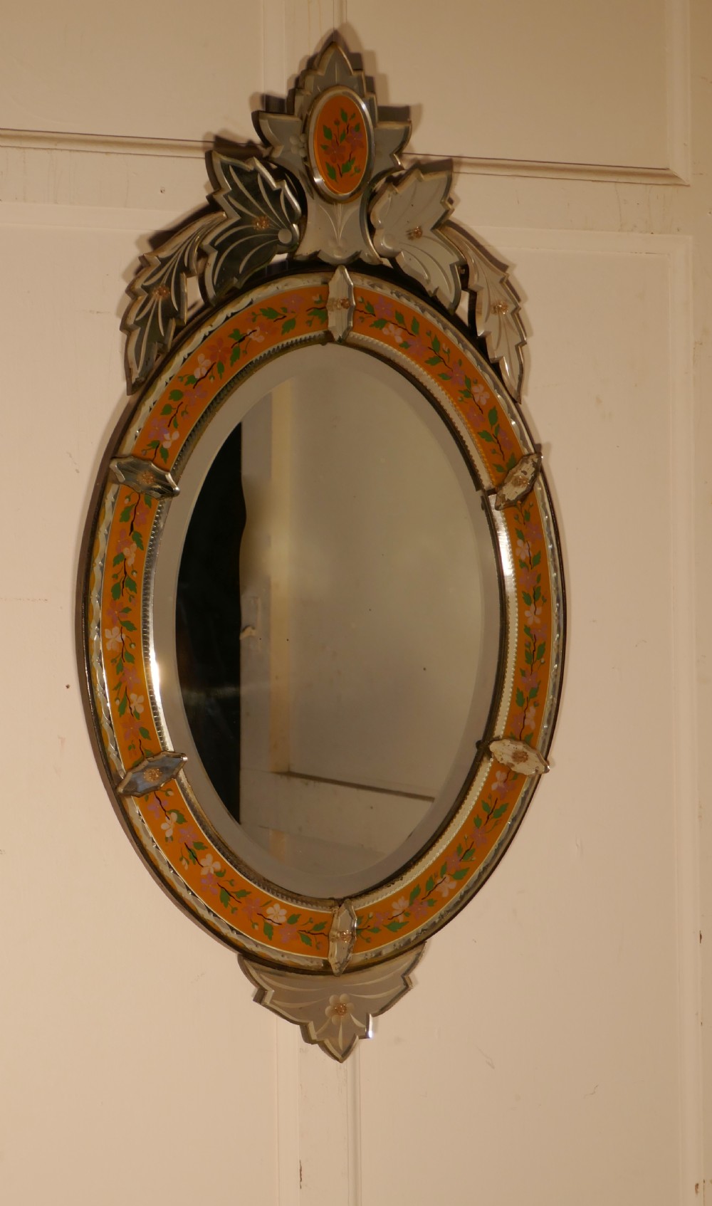 Superb Large Arts and Crafts Venetian Mirror
