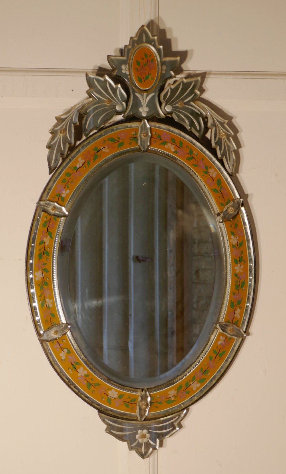 Superb Large Arts and Crafts Venetian Mirror View II