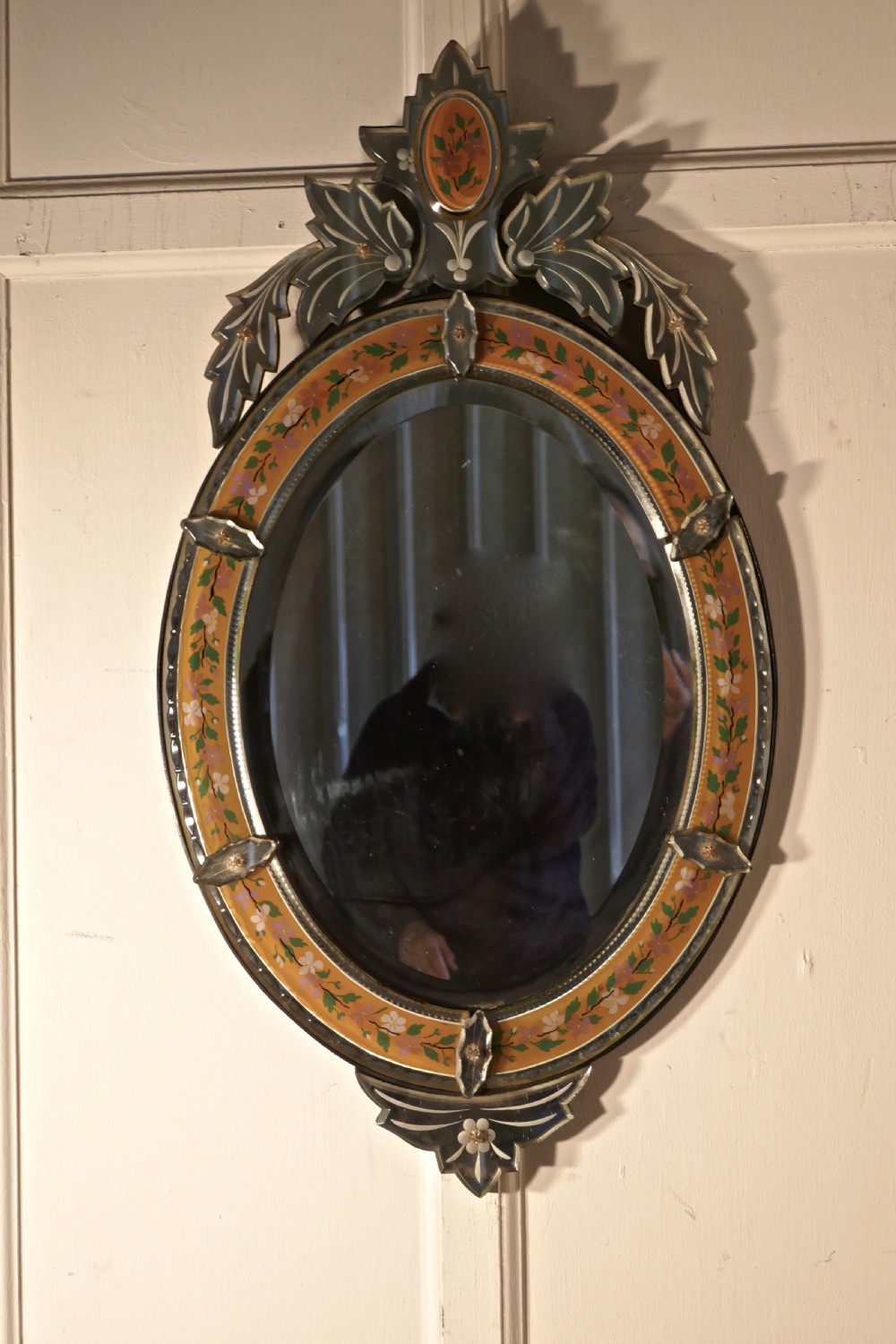 Superb Large Arts and Crafts Venetian Mirror View V