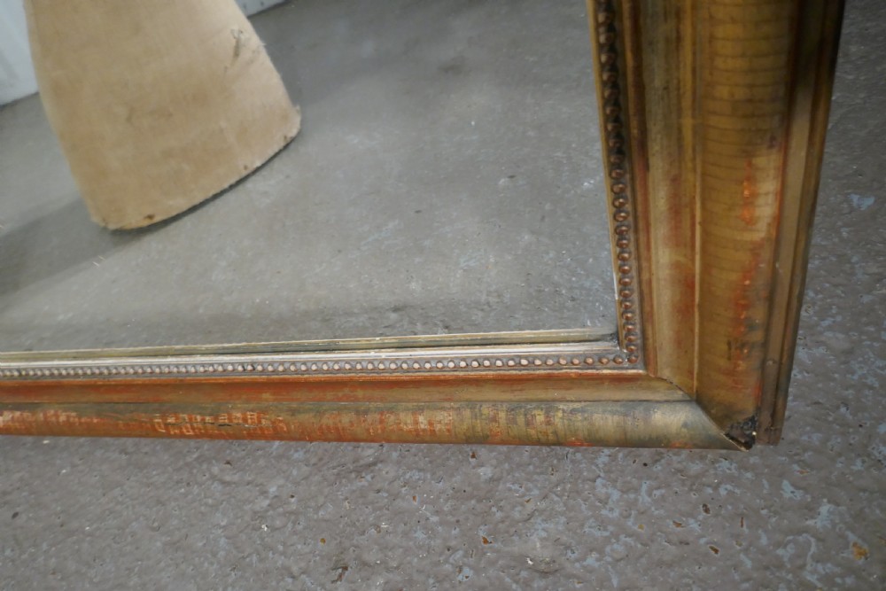 French 19th Century Shabby Gilt Louis Philippe Gold Mirror View VI