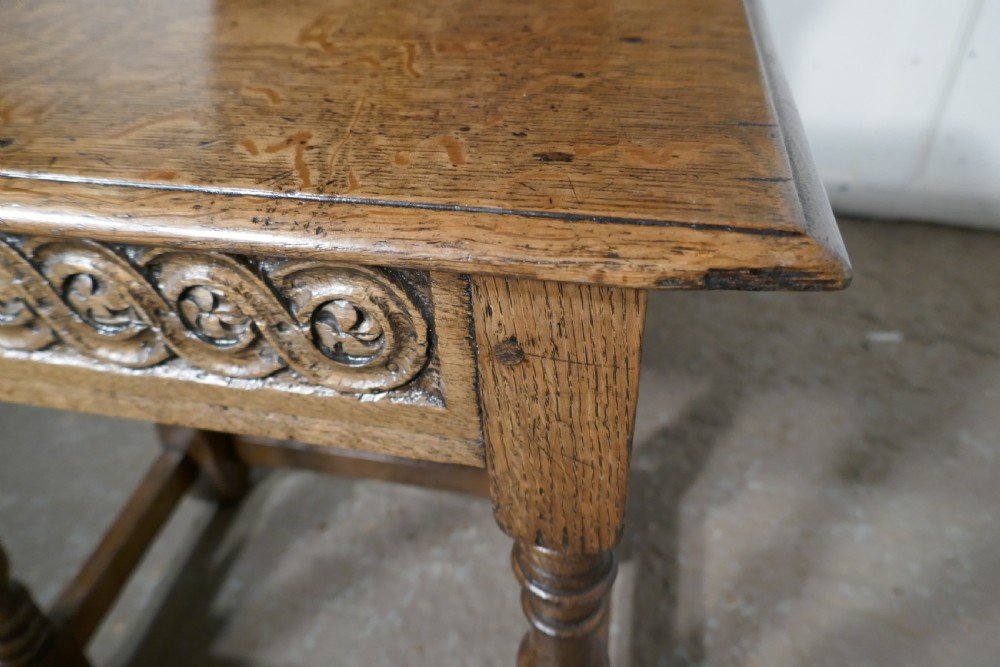 17th Century Style Ipswich Oak Joint or Coffin Stool View III