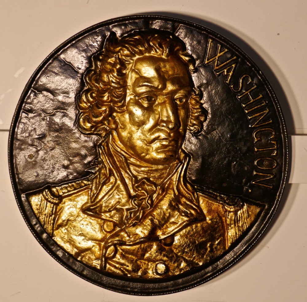 Early 19th Century Cast Iron Bust Portrait Plaque of George Washington View VI