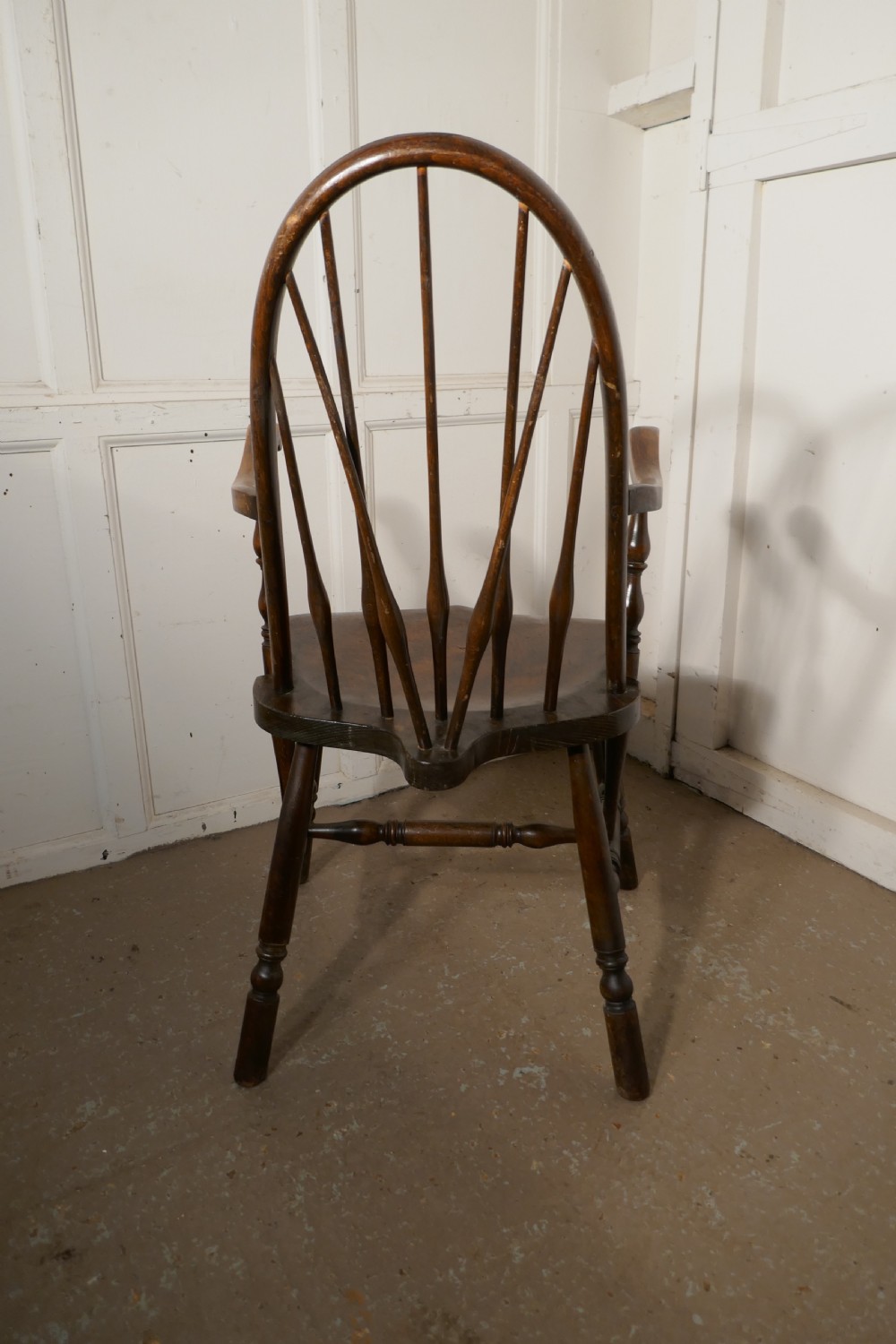 Arts and Crafts High Back English Windsor Carver Chair,  View III