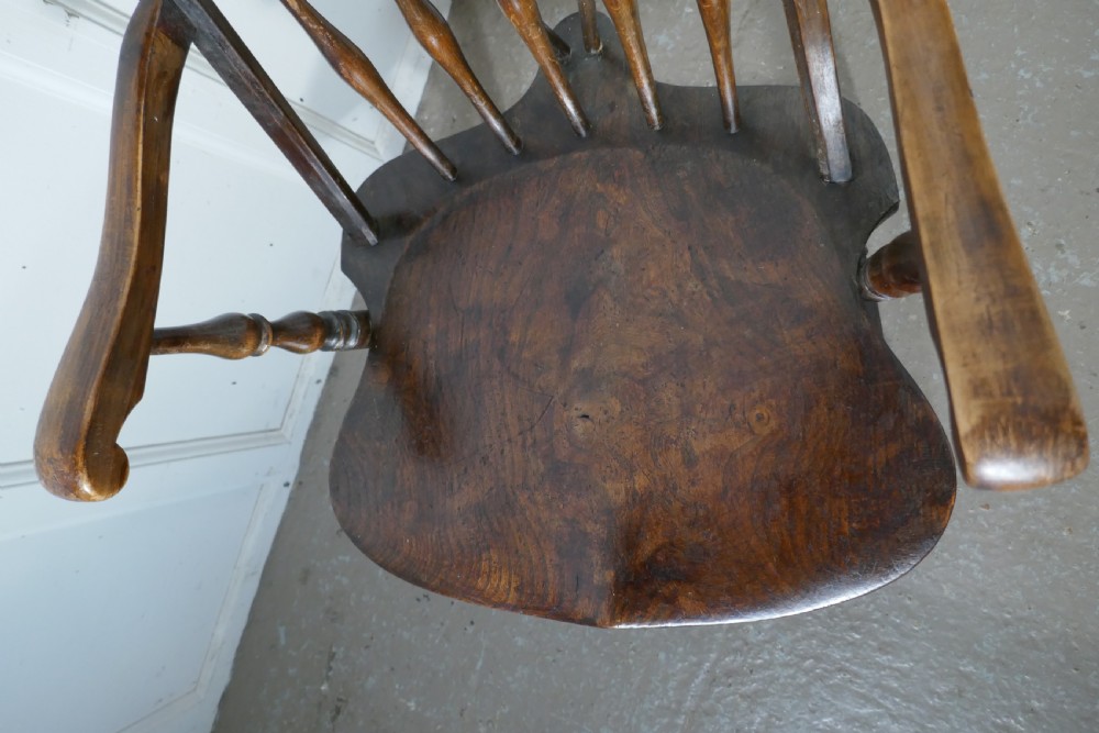 Arts and Crafts High Back English Windsor Carver Chair,  View V
