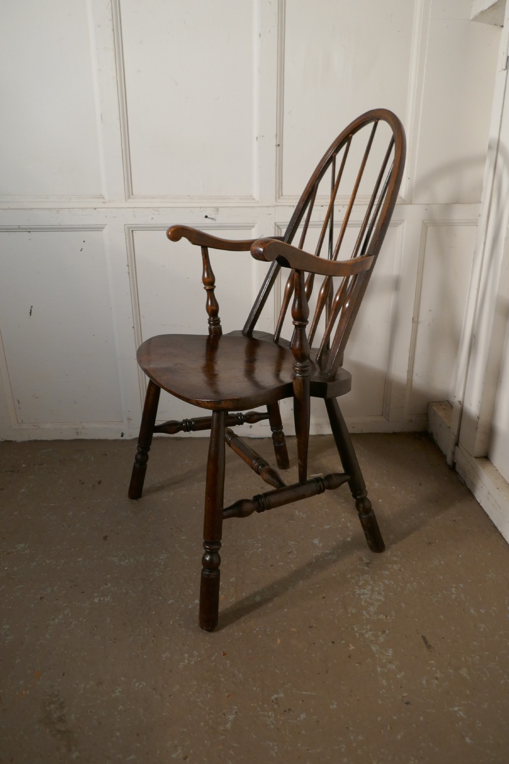 Arts and Crafts High Back English Windsor Carver Chair,  View VII