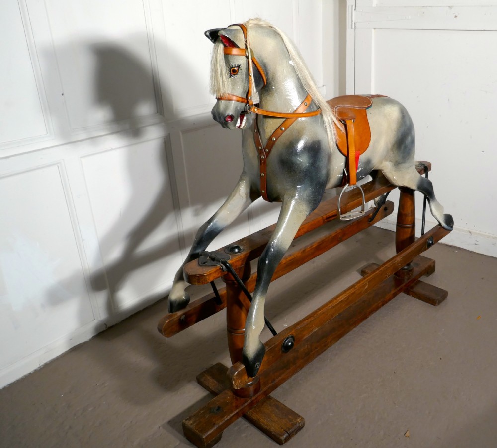 Early 20th Century Rocking Horse by Lines Brothers View VIII