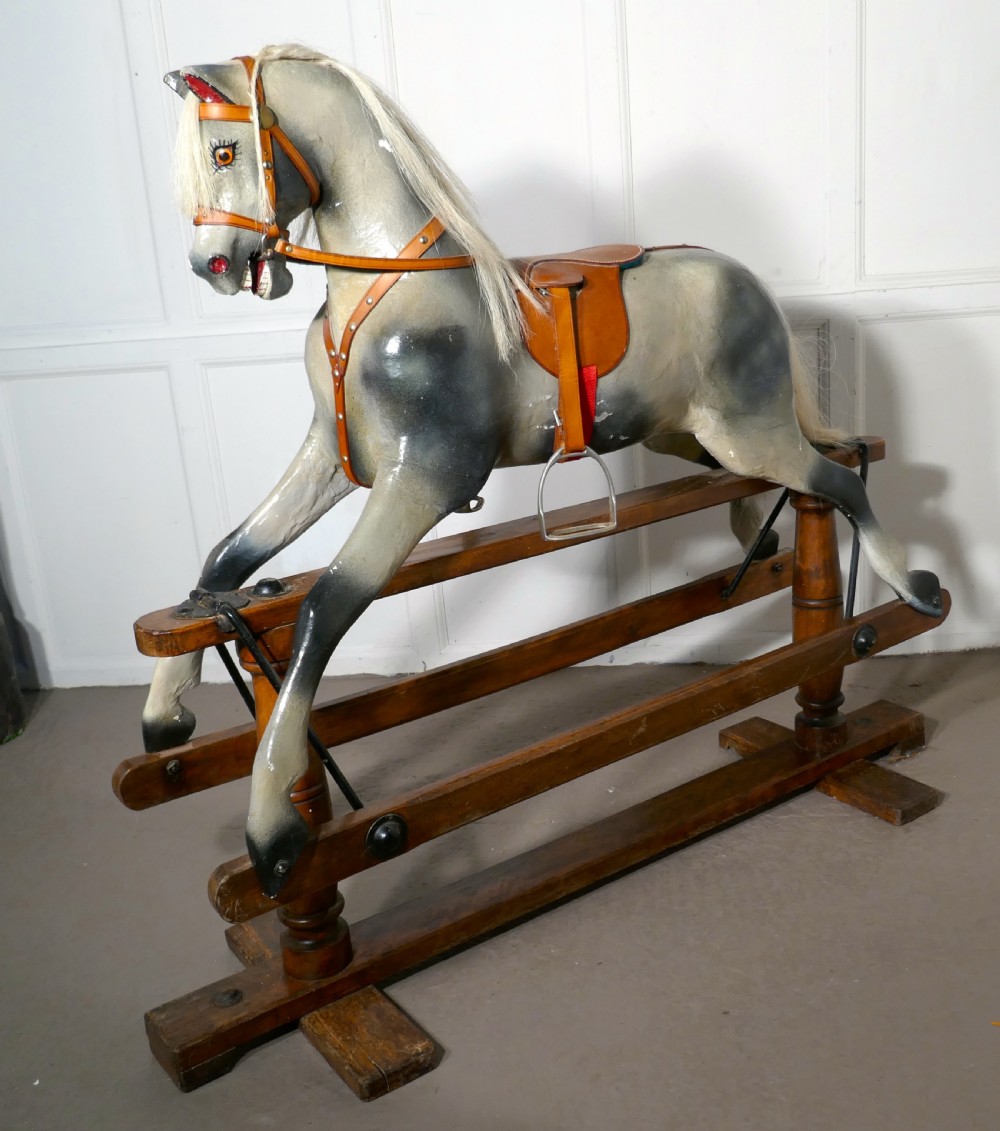 Early 20th Century Rocking Horse by Lines Brothers View XI