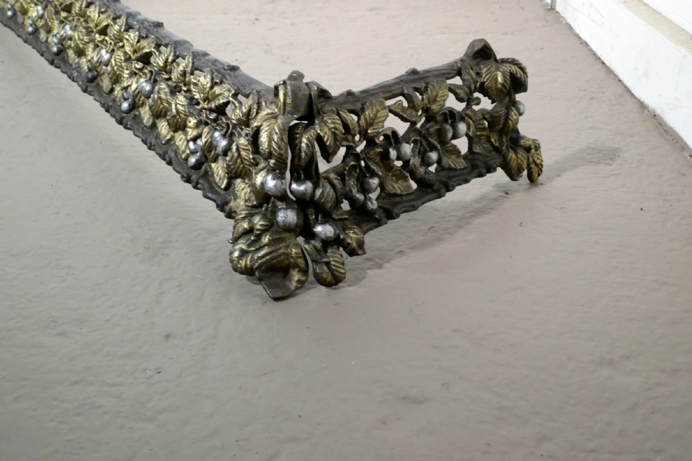 Decorative Victorian Cast Iron Fender View IV