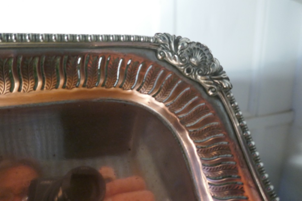 Large 19th Century Silver Plated Tray with Pierced Gallery  View IV
