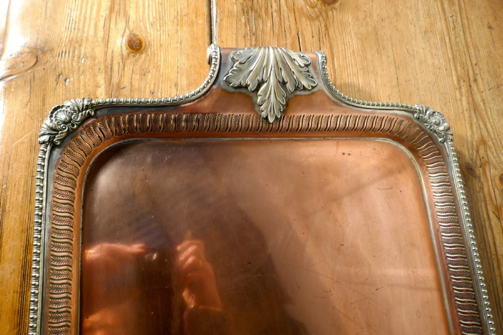 Large 19th Century Silver Plated Tray with Pierced Gallery  View VI