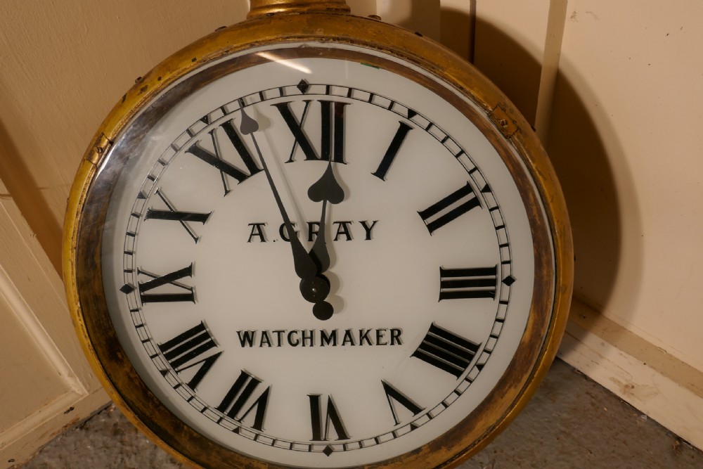 A Watch Makers Shop Trades Sign, Giant Pocket Watch View VII