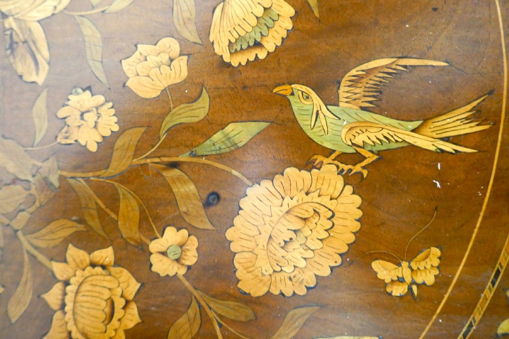 Early 19th Century Dutch Marquetry Inlaid Walnut Centre Table  View XVII