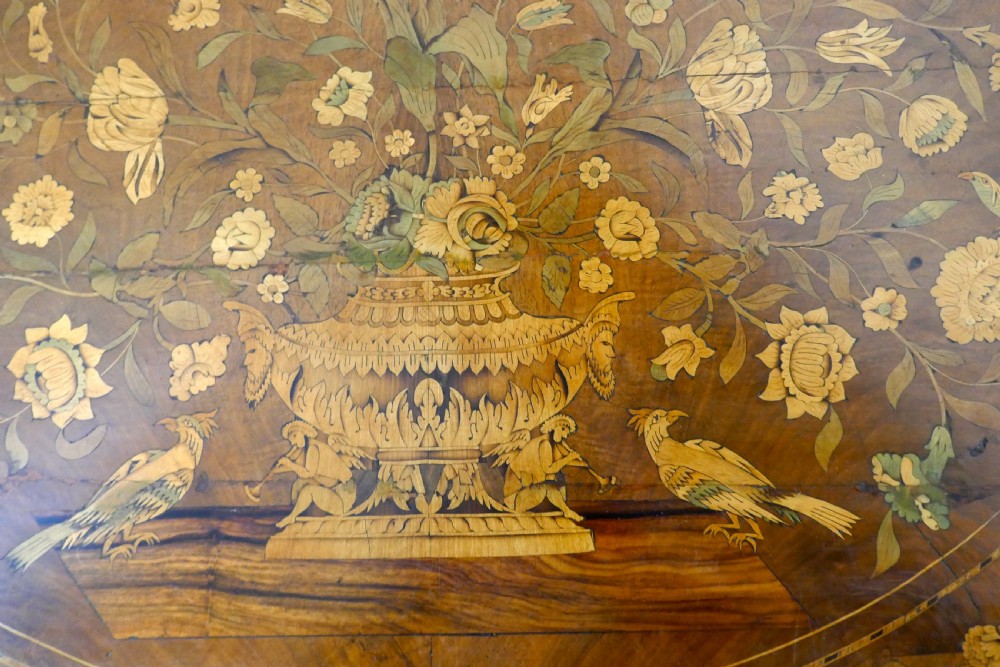 Early 19th Century Dutch Marquetry Inlaid Walnut Centre Table  View IX