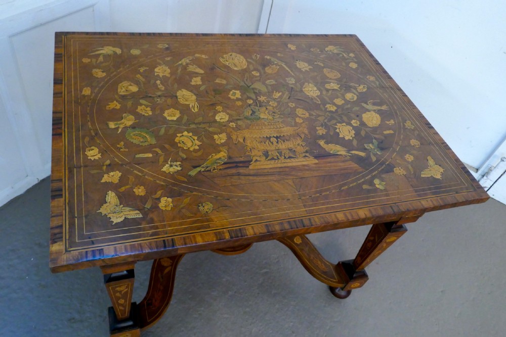 Early 19th Century Dutch Marquetry Inlaid Walnut Centre Table  View XIII