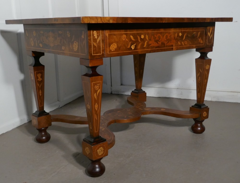 Early 19th Century Dutch Marquetry Inlaid Walnut Centre Table  View XXII