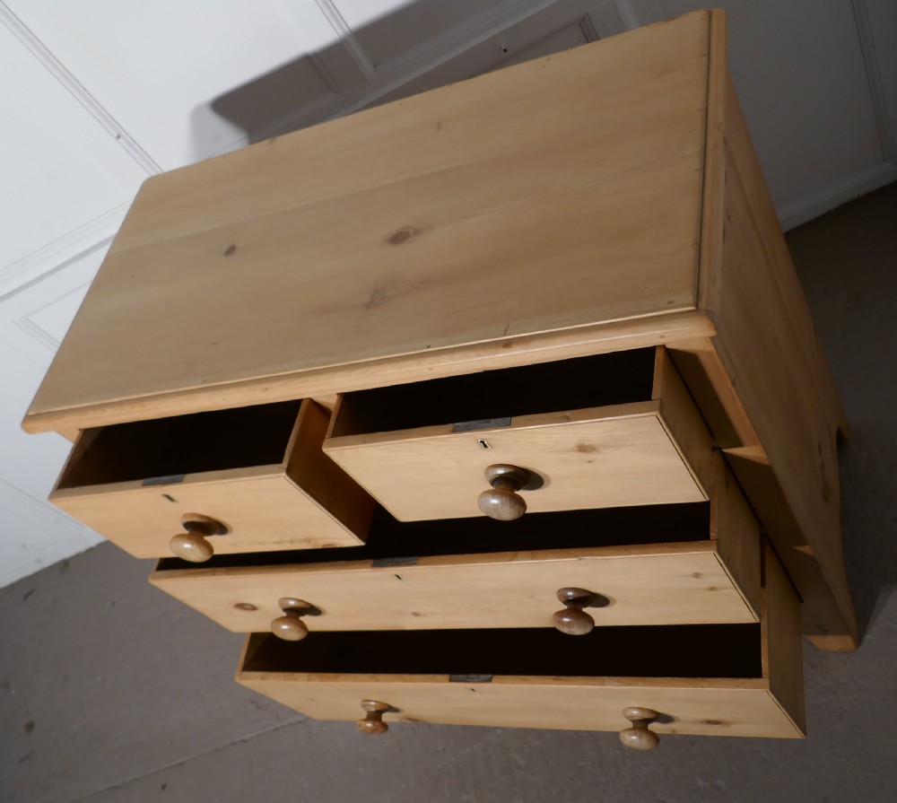 Charming Old Georgian Pine Chest of Drawers  View III