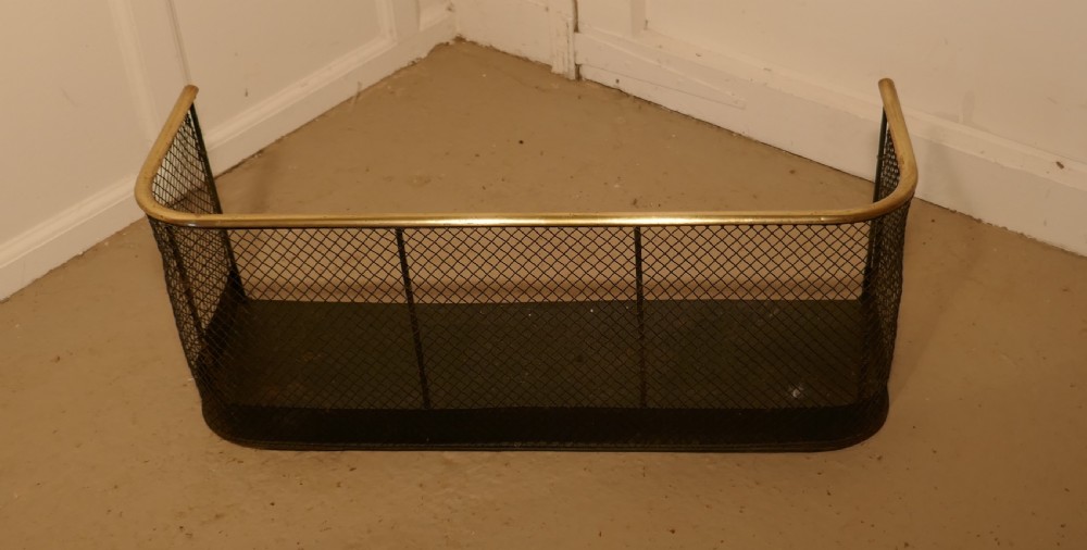 Small Victorian Nursery Fire Guard or Club Fender  View II