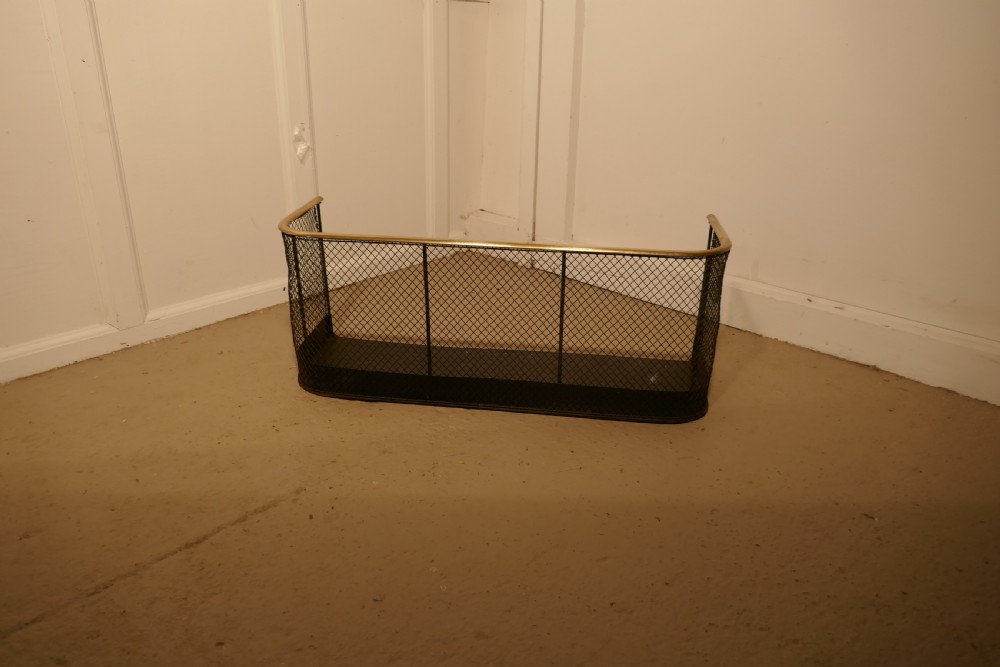 Small Victorian Nursery Fire Guard or Club Fender  View V