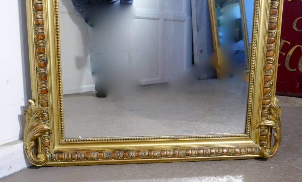 A Large 19th Century French Gilt Wall Mirror View IV