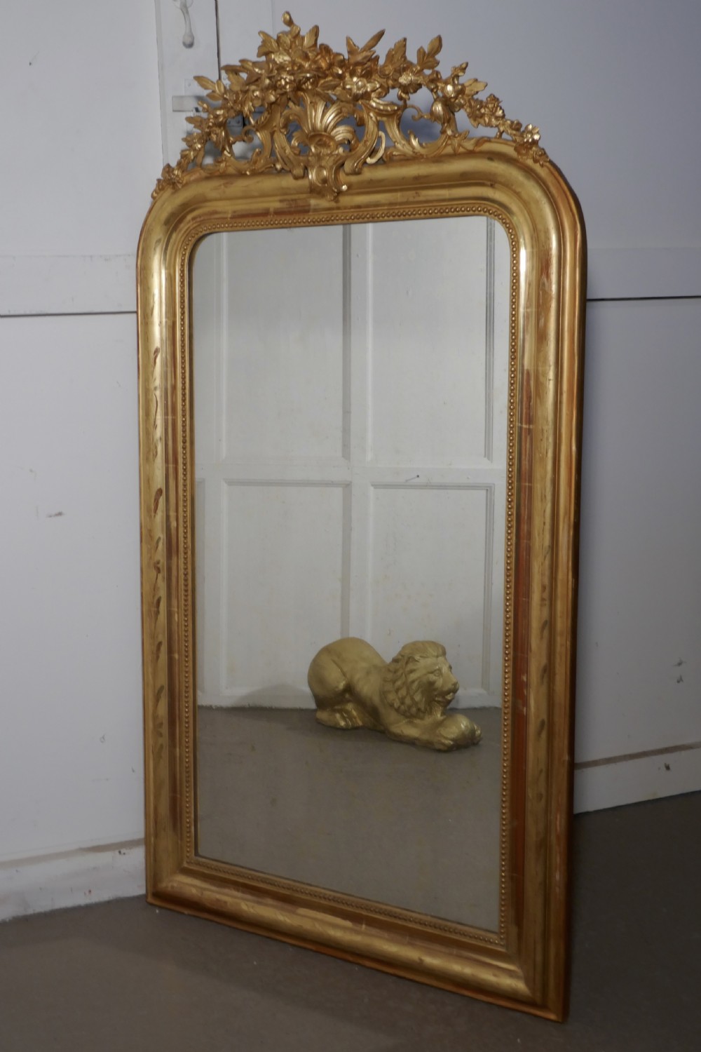 19th Century French Gilt Louis Philippe Wall Mirror