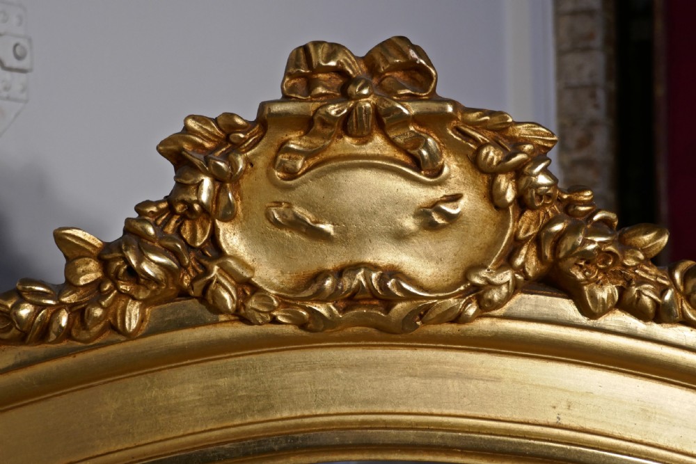 Large 19th Century Napoleon III French Gilt Wall Mirror  View IV