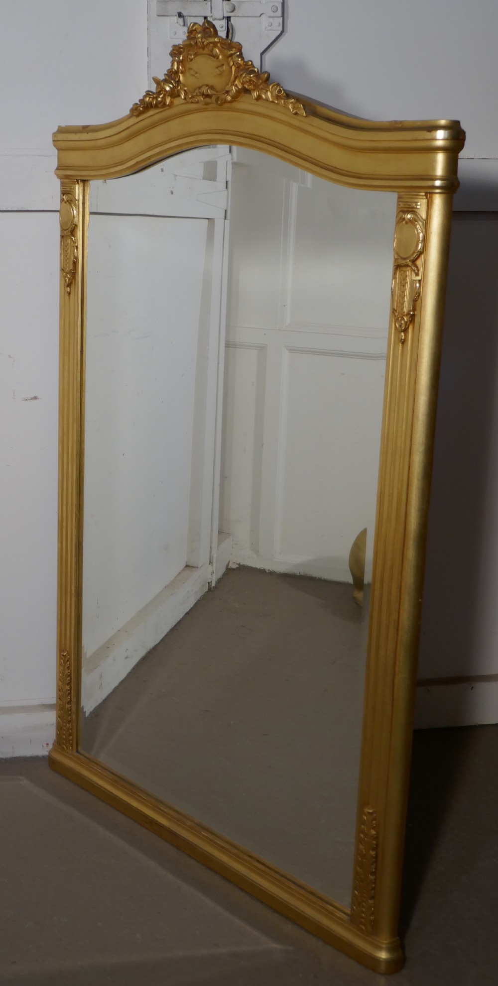 Large 19th Century Napoleon III French Gilt Wall Mirror  View VIII