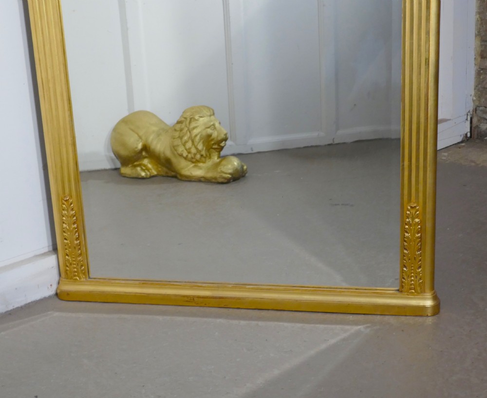 Large 19th Century Napoleon III French Gilt Wall Mirror  View IX