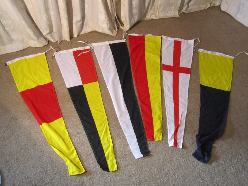 A Set Of Maritime 43 Large Signalling  Flags View V