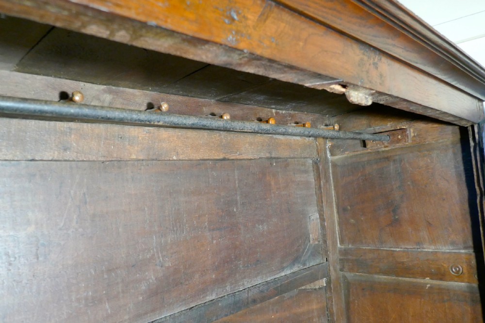 17th Century Welsh Oak Housekeepers Hanging Cupboard View II