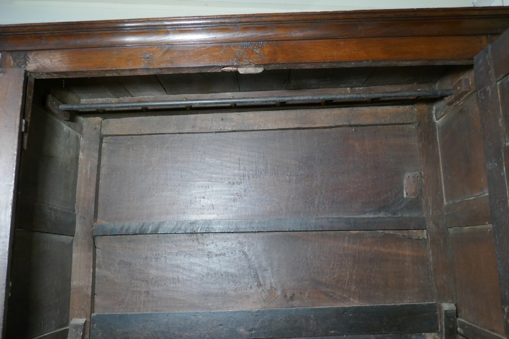 17th Century Welsh Oak Housekeepers Hanging Cupboard View III