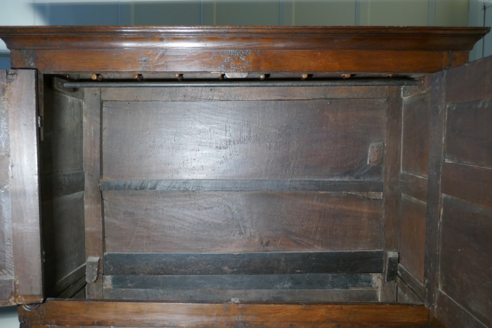 17th Century Welsh Oak Housekeepers Hanging Cupboard View IV
