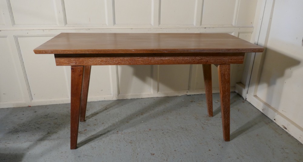 Limed Oak Extending Dining Table and set of 6 Chairs View X
