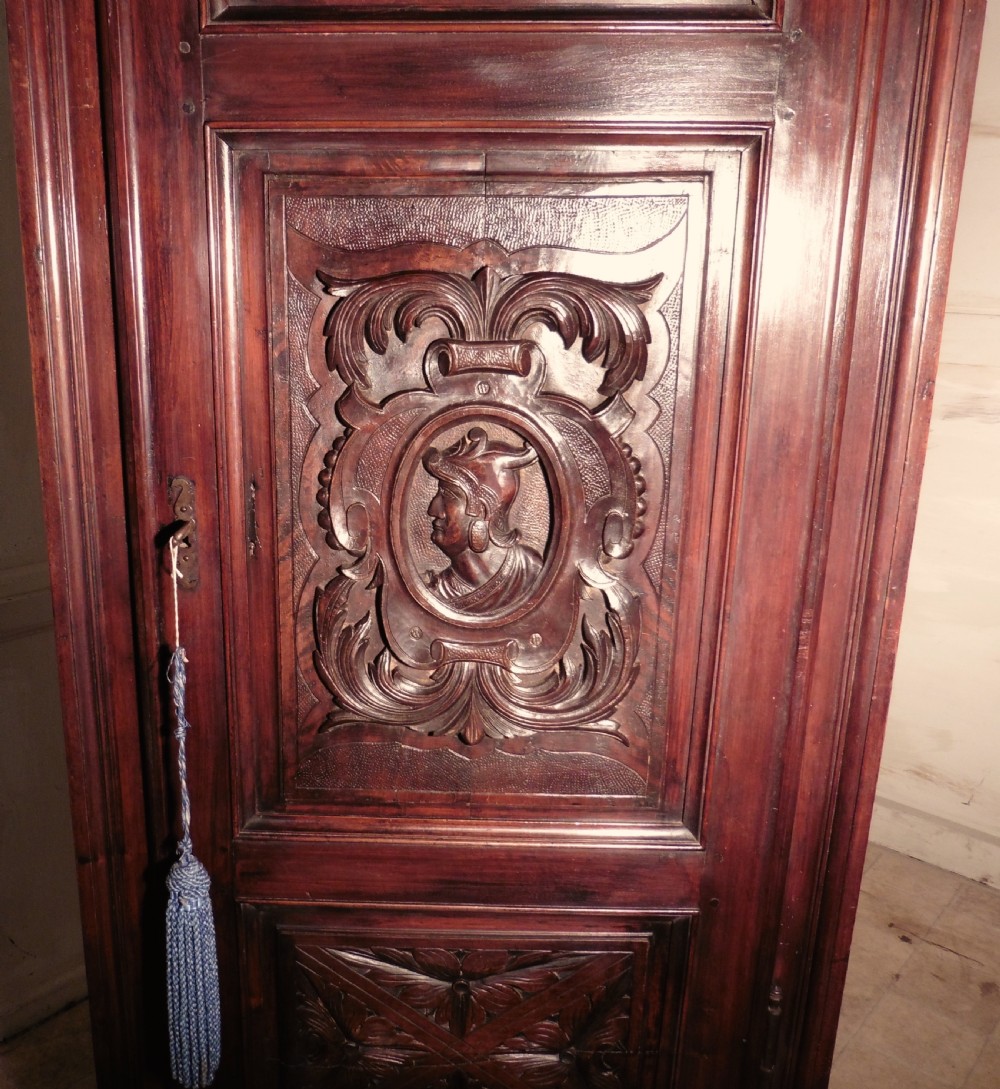 17th Century French Carved Oak Hall Cupboard View VI