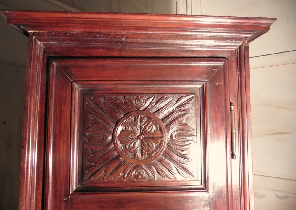 17th Century French Carved Oak Hall Cupboard View II