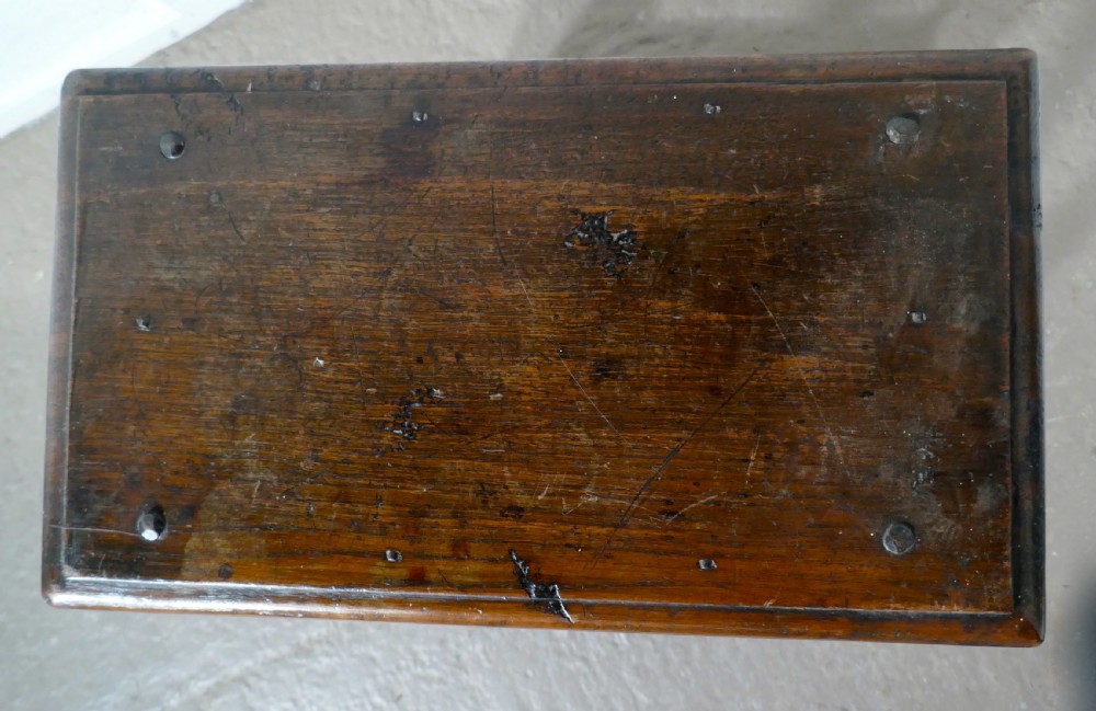 Early 19th Century Oak Joint or Coffin Stool View IV