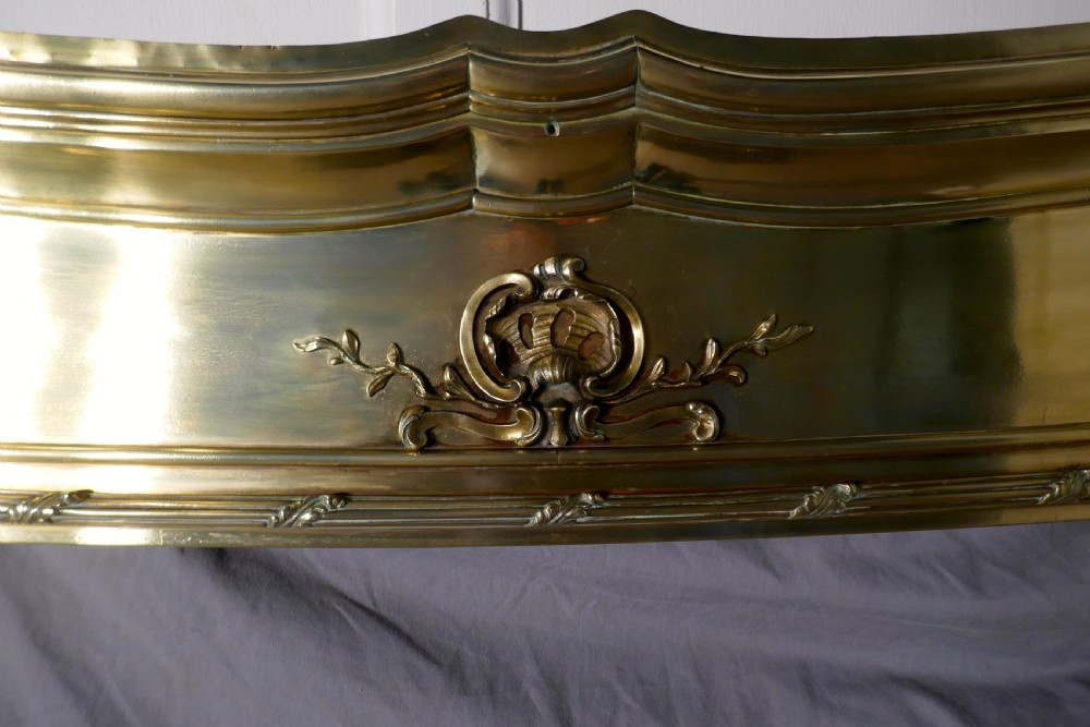 French 19th Century Brass Fire Place Surround View VI