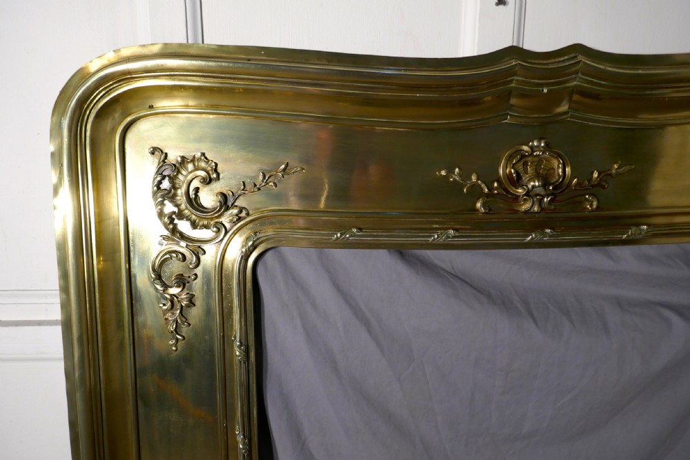 French 19th Century Brass Fire Place Surround View VII