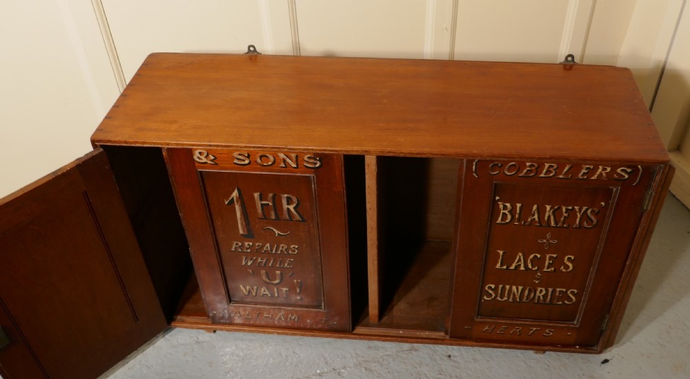 Victorian Boot & Shoe Makers Shop Cupboard, Shop Display  View VI