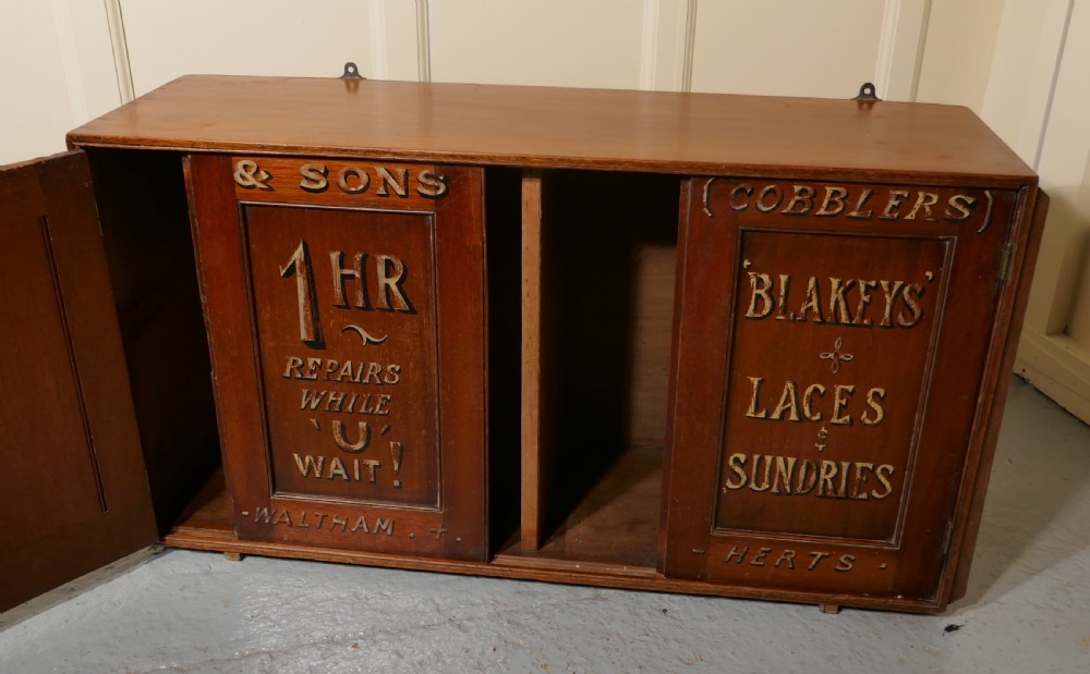 Victorian Boot & Shoe Makers Shop Cupboard, Shop Display  View II
