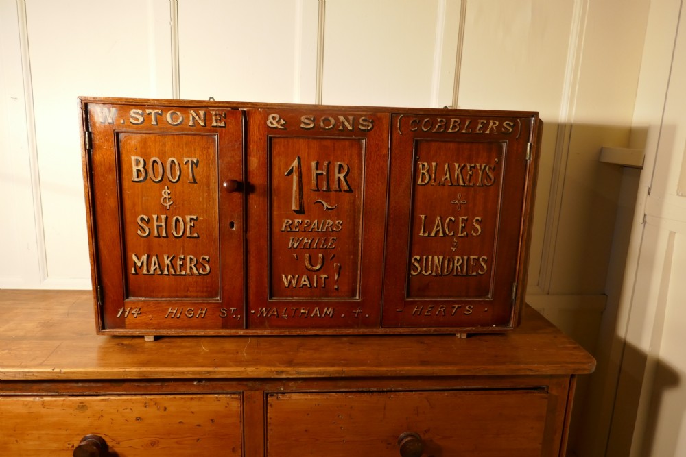 Victorian Boot & Shoe Makers Shop Cupboard, Shop Display  View VII